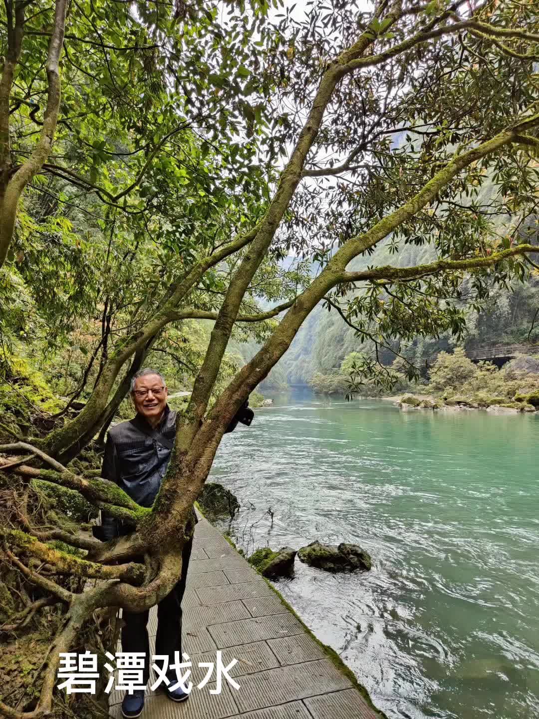 淅淅沥沥雨不停，阿依河水绿盈盈，青山滴翠游人稀，苗家小寨也风情。              ——春笋